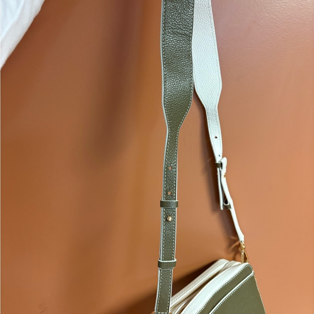 Michael Kors Green and White Crossbody Bag - Picture 14 of 16